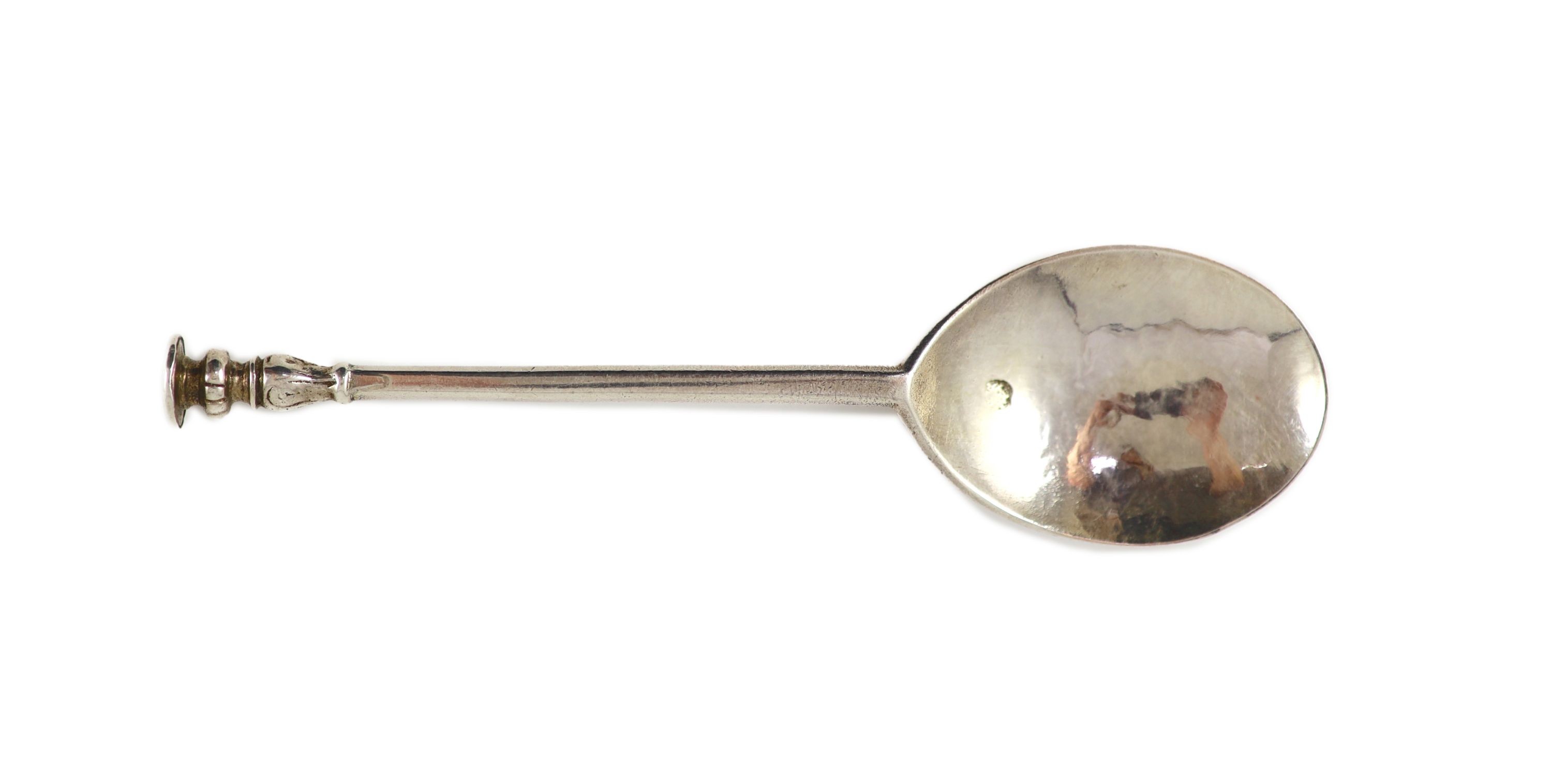 A 17th century silver seal top spoon